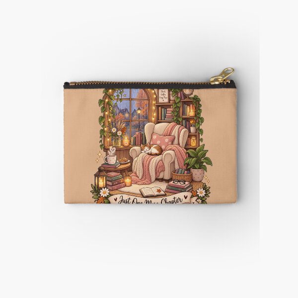 Item preview, Just One More Chapter – Cozy Reading Nook Book Lover designed and sold by PixelChaptersByKira.