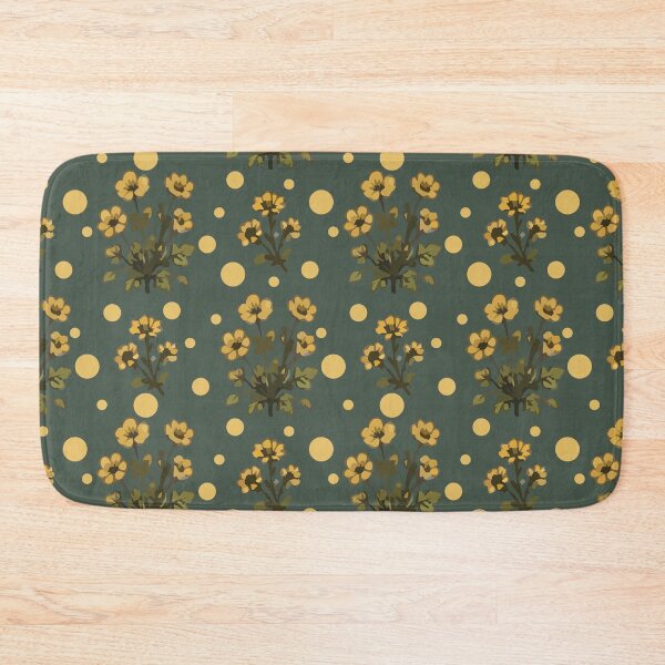 Item preview, Yellow Floral Pattern – Vintage Botanical Flower Print 8 designed and sold by SimplePoDesign.