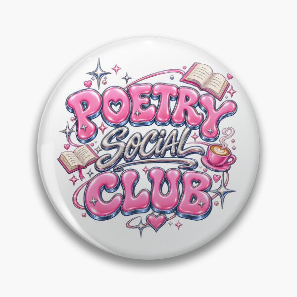 Item preview, Cute Pink Poetry Social Club Y2K Typography designed and sold by Promoffy.