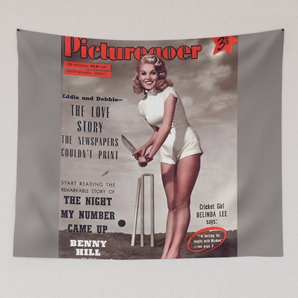 Item preview, Vintage Picturegoer Magazine Pinup Poster with Belinda Lee designed and sold by Cool Robot Bro..