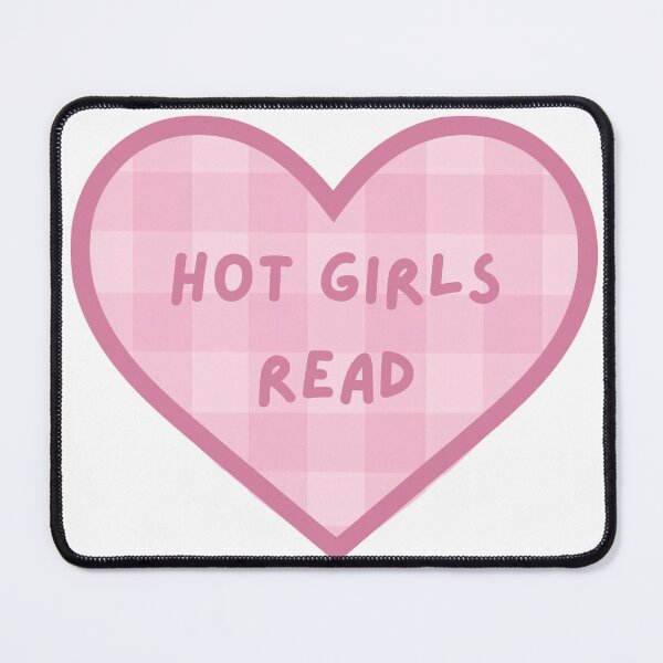 Item preview, Hot Girls Read Books Pink Heart Kindle Sticker designed and sold by MagicChelsea.