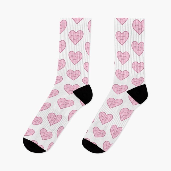 Item preview, Hot Girls Read Books Pink Heart Kindle Sticker designed and sold by MagicChelsea.