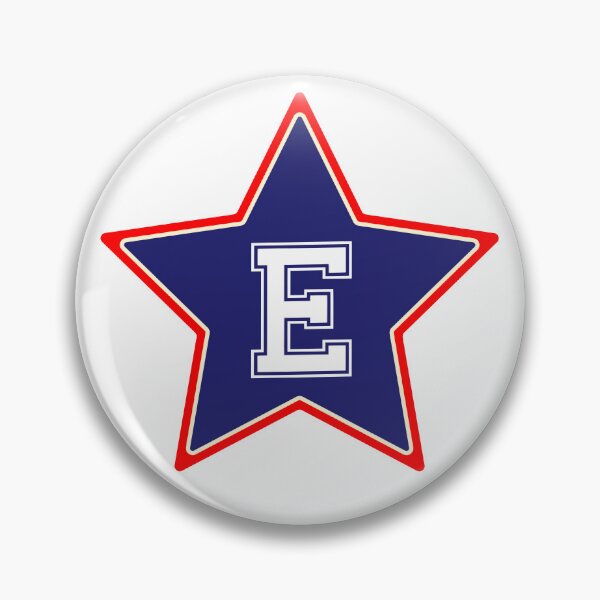 Item preview, Letter E Blue White Star designed and sold by Jeallan Designs.