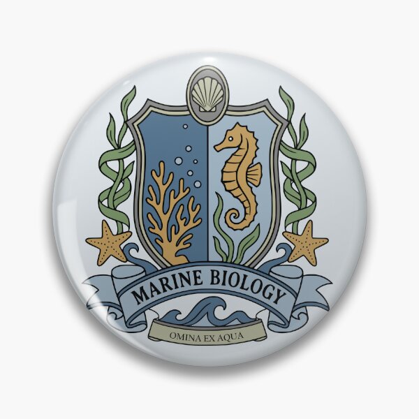 Item preview, Marine Biology Crest - Science Coat of Arms designed and sold by MicroMarket.