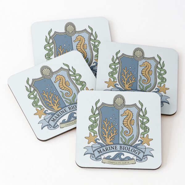 Item preview, Marine Biology Crest - Science Coat of Arms designed and sold by MicroMarket.