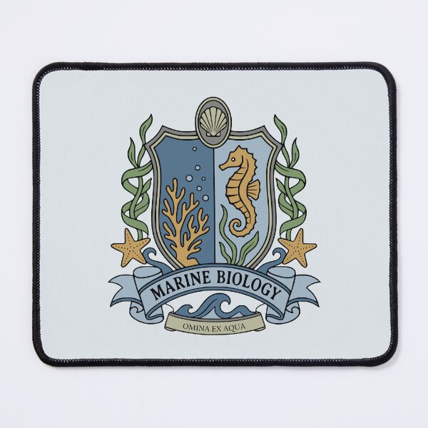 Item preview, Marine Biology Crest - Science Coat of Arms designed and sold by MicroMarket.