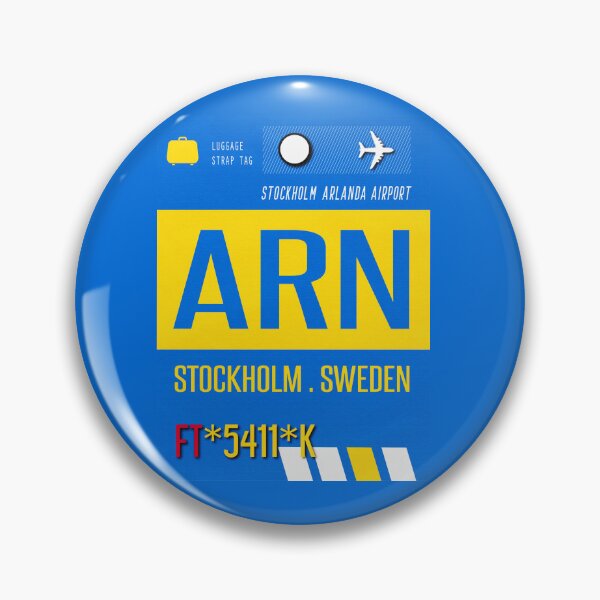 Item preview, Stockholm Airport Luggage Poster  designed and sold by Fine-Art-Hub.