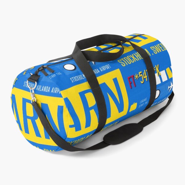 Item preview, Stockholm Airport Luggage Poster  designed and sold by Fine-Art-Hub.