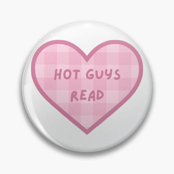 Item preview, Hot Guys Read Books Pink Heart Kindle Sticker designed and sold by MagicChelsea.