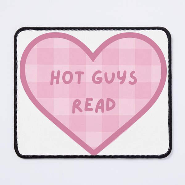 Item preview, Hot Guys Read Books Pink Heart Kindle Sticker designed and sold by MagicChelsea.
