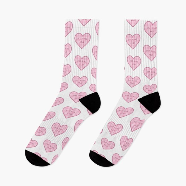 Item preview, Hot Guys Read Books Pink Heart Kindle Sticker designed and sold by MagicChelsea.