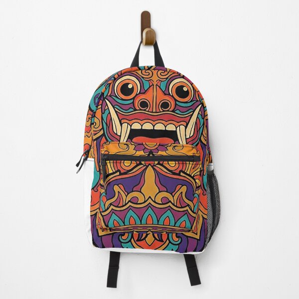 Item preview, Barong Psychedelic Mandala Balinese Mask Art designed and sold by cannsuh.