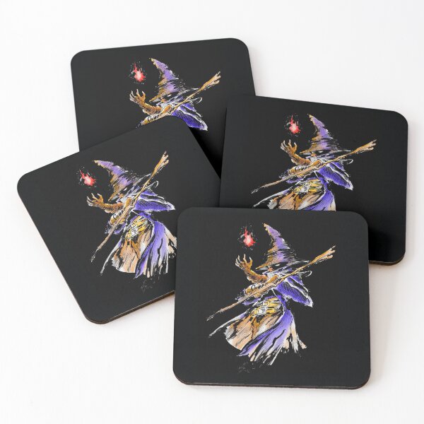 Item preview, Final Fantasy Black Mage - Fantasy Gamer Art - Video Game Sorcerer - Mysidia Magic - Nostalgia RPG and JRPG designed and sold by Alba Forjanívea.