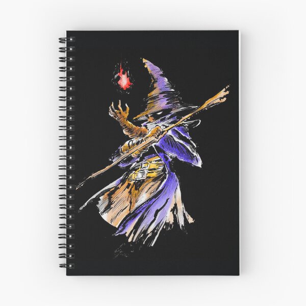 Item preview, Final Fantasy Black Mage - Fantasy Gamer Art - Video Game Sorcerer - Mysidia Magic - Nostalgia RPG and JRPG designed and sold by Alba Forjanívea.