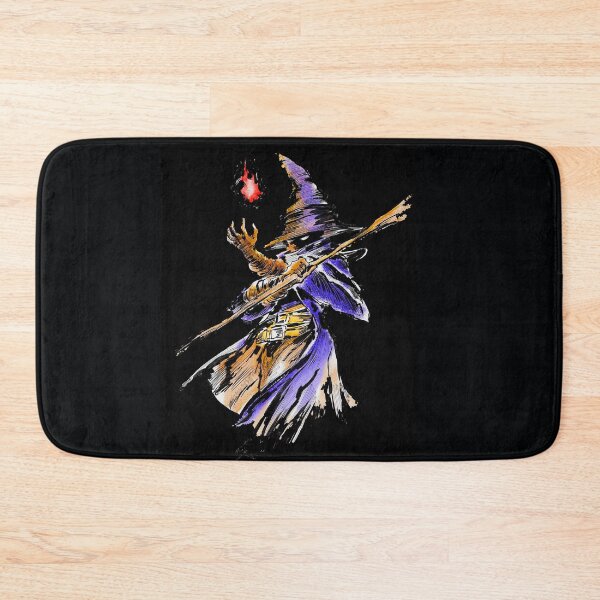Item preview, Final Fantasy Black Mage - Fantasy Gamer Art - Video Game Sorcerer - Mysidia Magic - Nostalgia RPG and JRPG designed and sold by Alba Forjanívea.