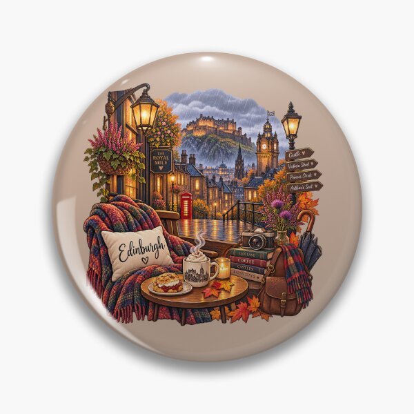 Item preview, Cozy Rainy Day in Edinburgh – Scotland  designed and sold by PixelChaptersByKira.
