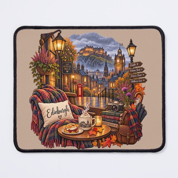 Item preview, Cozy Rainy Day in Edinburgh – Scotland  designed and sold by PixelChaptersByKira.