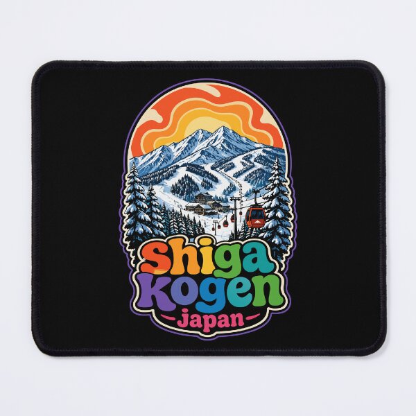 Item preview, Shiga Kogen Japan Trippy Art Ski Resort designed and sold by TomFrontierArt.