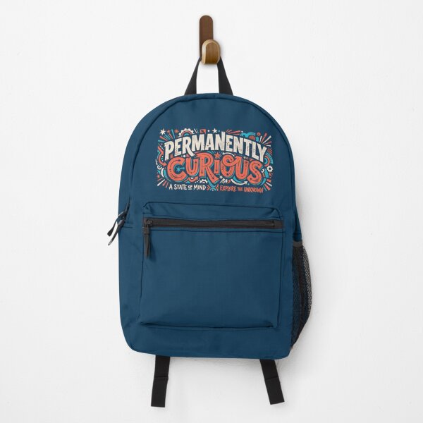 Item preview, Permanently Curious Explore The Unknown Retro Hand Lettering designed and sold by KiwiRider.