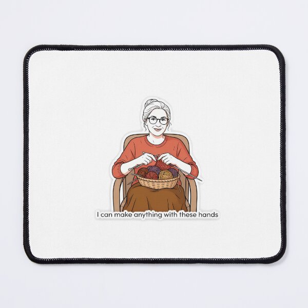 Item preview, Confident Knitter with Motivational Quote designed and sold by NiftyWrx.