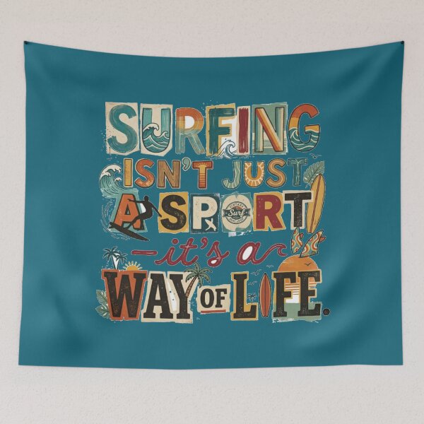 Item preview, Surfing Isn't Just a Sport – Vintage Retro Surf Life designed and sold by MOCH- ART.