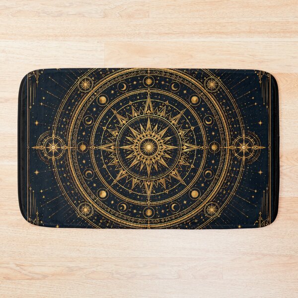 Item preview, Golden Celestial Compass designed and sold by Srijan-studio.