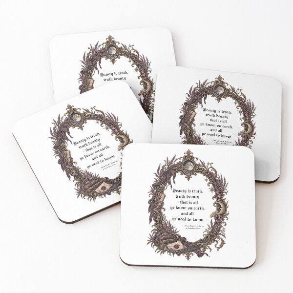 Item preview, Beauty Is Truth - John Keats Quote | Dark Academia Baroque Frame designed and sold by Neurospicy Trolls.