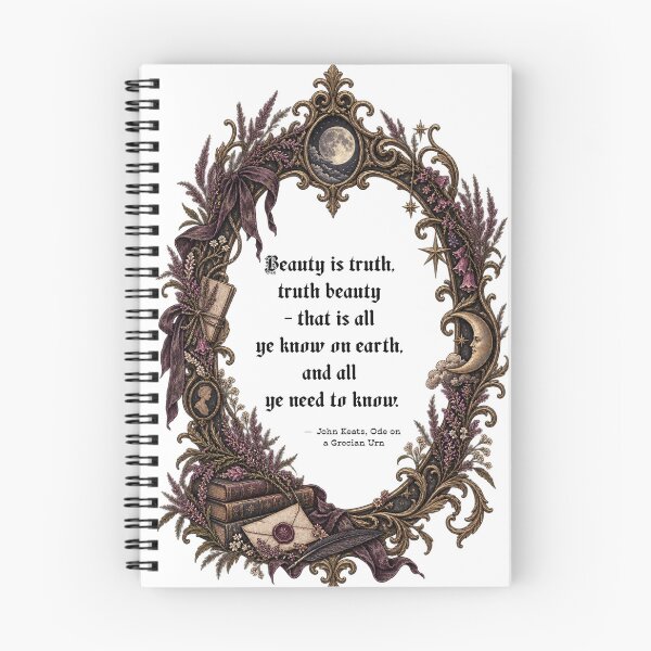 Item preview, Beauty Is Truth - John Keats Quote | Dark Academia Baroque Frame designed and sold by Neurospicy Trolls.