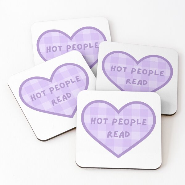 Item preview, Hot People Read Books Purple Heart Kindle Sticker designed and sold by MagicChelsea.