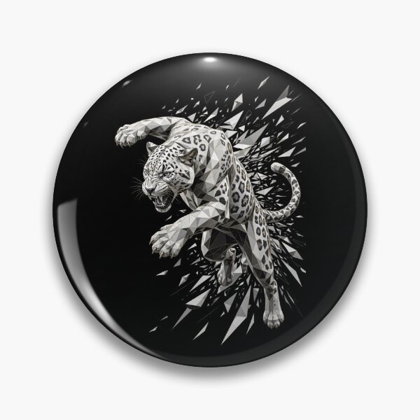 Item preview, Shattered Panther - Geometric Leaping Panther designed and sold by Fulaly.