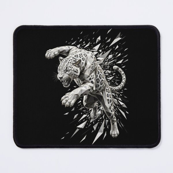 Item preview, Shattered Panther - Geometric Leaping Panther designed and sold by Fulaly.