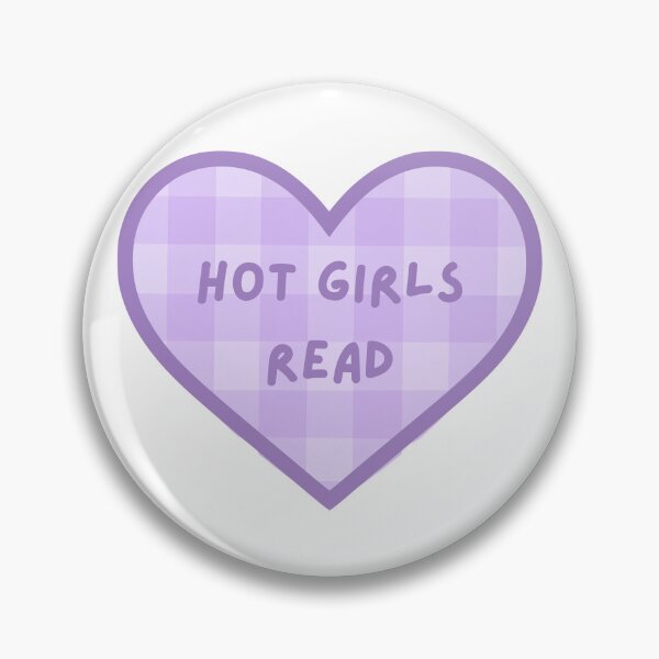 Item preview, Hot Girls Read Books Purple Heart Kindle Sticker designed and sold by MagicChelsea.