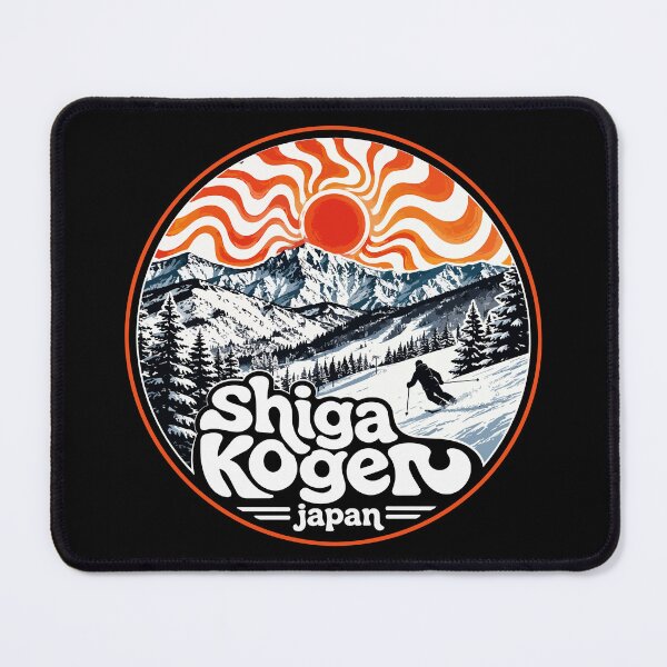 Item preview, Shiga Kogen Japan Trippy Travel Ski Resort designed and sold by TomFrontierArt.