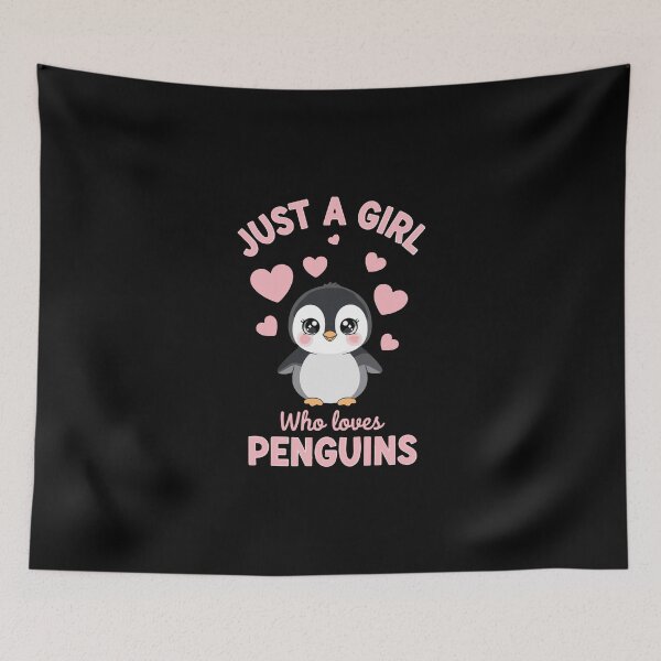 Item preview, Just A Girl Who Loves Penguins Female Penguin Enthusiast designed and sold by PopStars1993.
