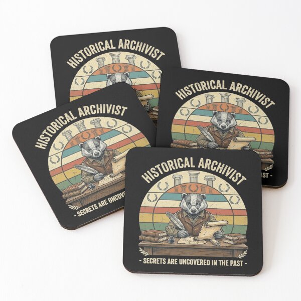 Item preview, Historical Archivist Badger – Secrets of the Past Artwork designed and sold by Dogandesighn.