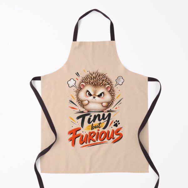 Item preview, Tiny but Furious Hedgehog – Funny Angry Hedgehog designed and sold by Sasas Design.