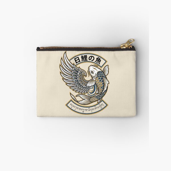 Item preview, Winged Koi Fish Garuda Wing Emblem Badge Art designed and sold by cannsuh.