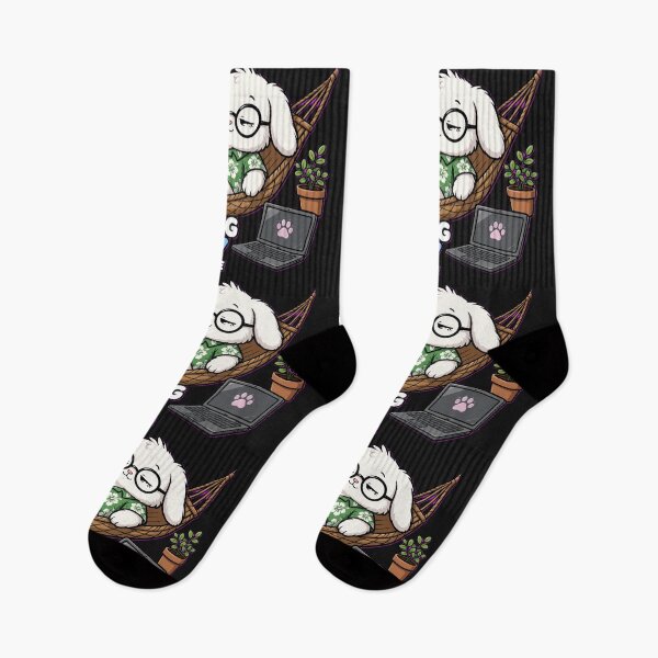 Item preview, Surviving Monday Fueled By Coffee - Cute Sleepy Bunny Gamer designed and sold by Surviving Monday Club.