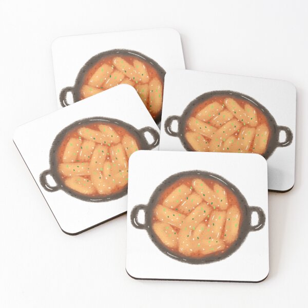 Item preview, Spicy Rice Cakes in Cozy Korean Style Pot designed and sold by AquinoYellow.
