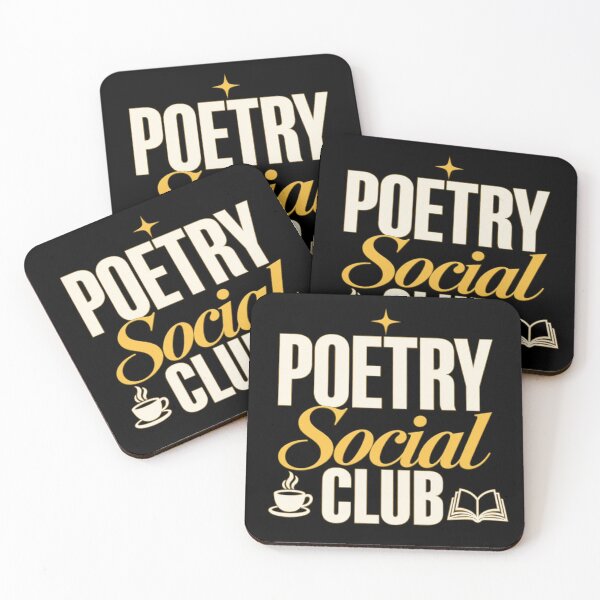Item preview, Poetry Social Club Minimalist Aesthetic Book Lover designed and sold by Markloom.co.