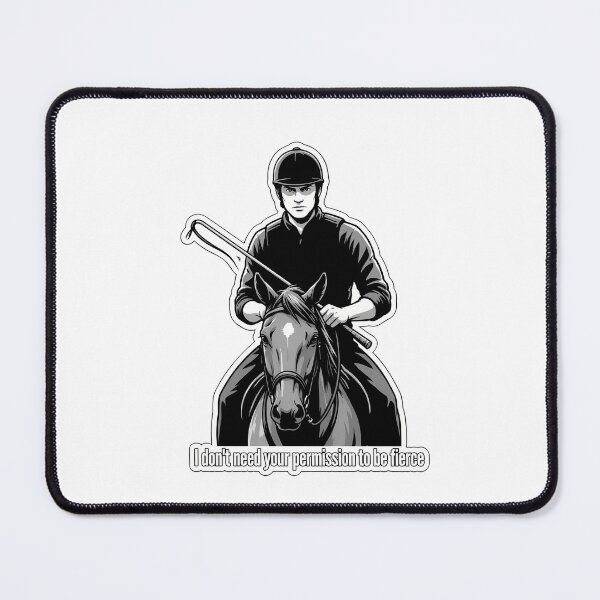 Item preview, Fierce Rider With Bold Message designed and sold by NiftyWrx.