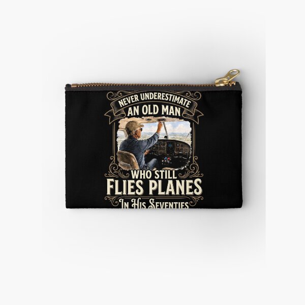 Item preview, Never Underestimate an Old Man Who Still Flies Planes 70s designed and sold by hemagamo.