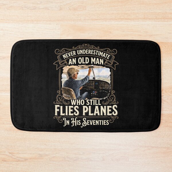 Item preview, Never Underestimate an Old Man Who Still Flies Planes 70s designed and sold by hemagamo.