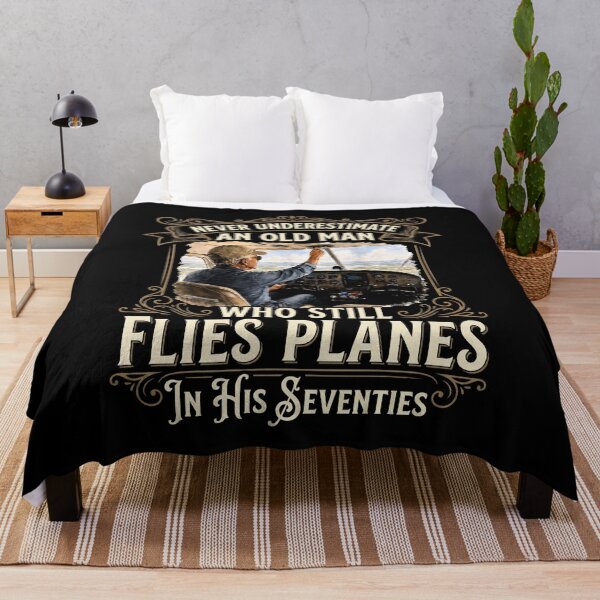 Item preview, Never Underestimate an Old Man Who Still Flies Planes 70s designed and sold by hemagamo.
