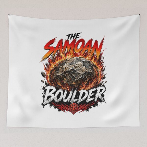 Item preview, The Samoan Boulder Vintage Pro Wrestling designed and sold by Wrestee.