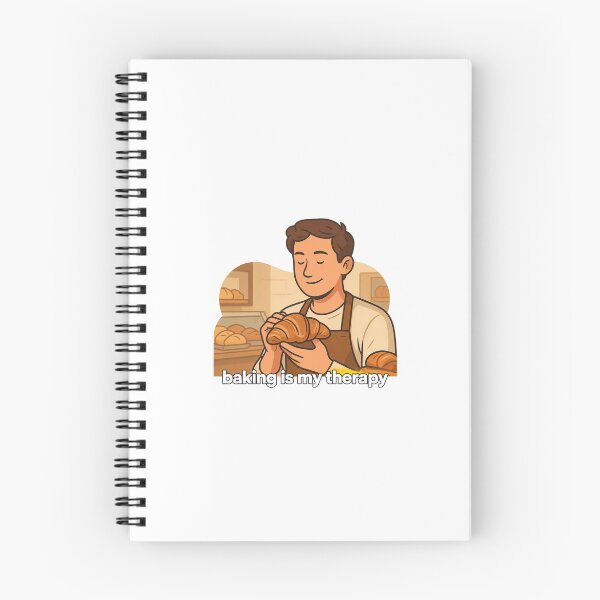Item preview, Baking is My Therapy Minimalist Croissant designed and sold by NiftyWrx.