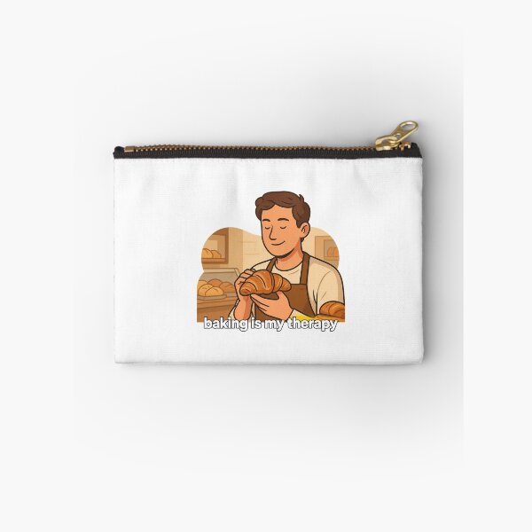 Item preview, Baking is My Therapy Minimalist Croissant designed and sold by NiftyWrx.