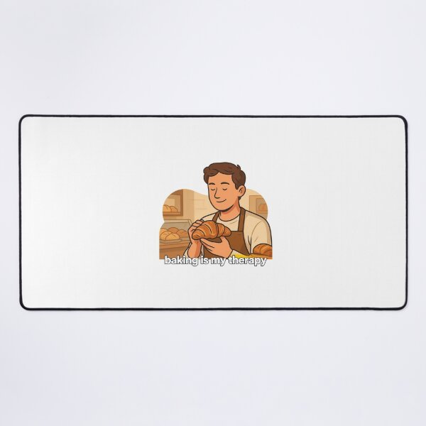 Item preview, Baking is My Therapy Minimalist Croissant designed and sold by NiftyWrx.
