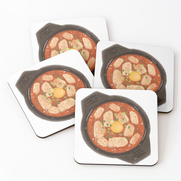 Item preview, Spicy Rice Cakes With Egg in Hot Sauce designed and sold by AquinoYellow.