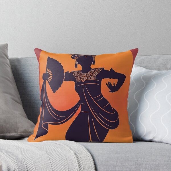 Item preview, Balinese Dancer Silhouette Sunset Temple Art designed and sold by cannsuh.